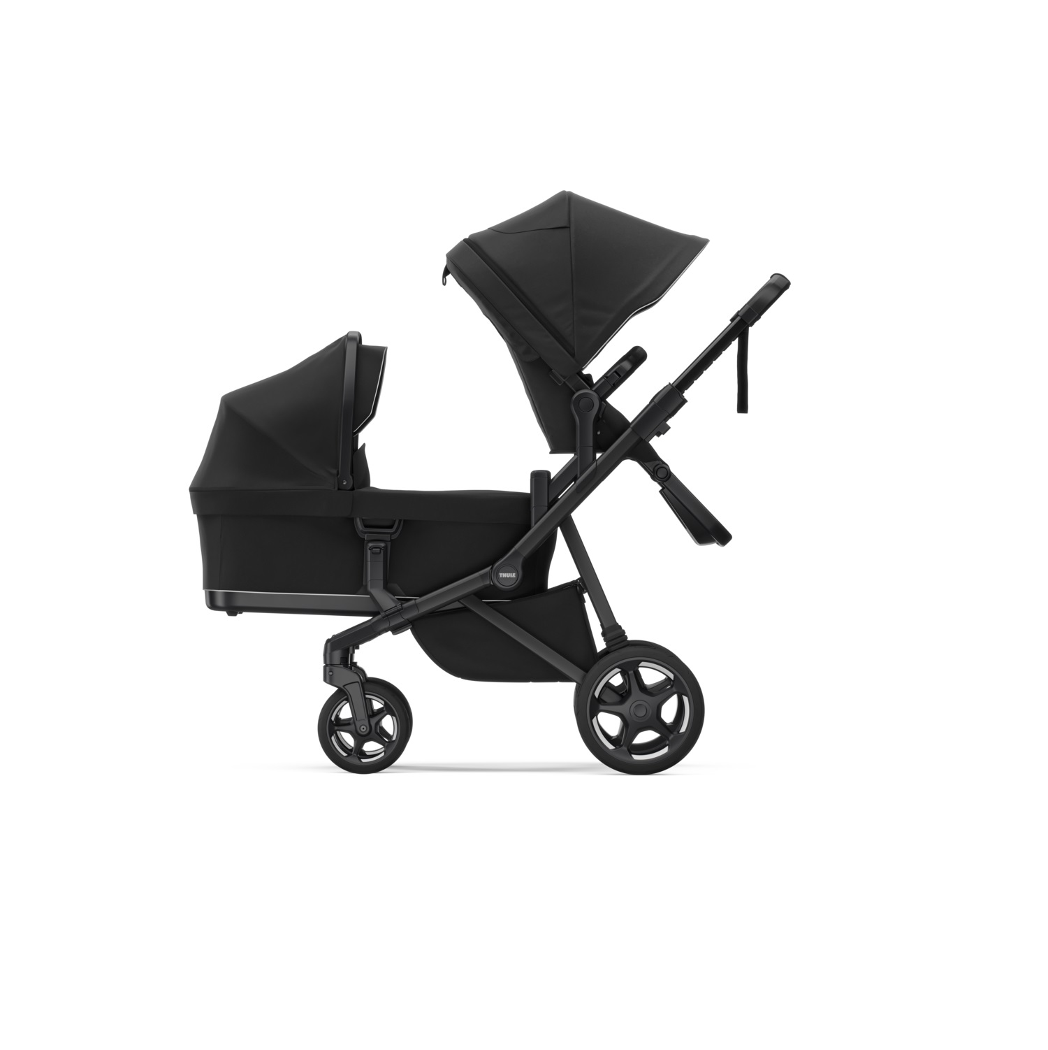 Thule Sleek 2 konvertibilna dječja kolica crno na crno