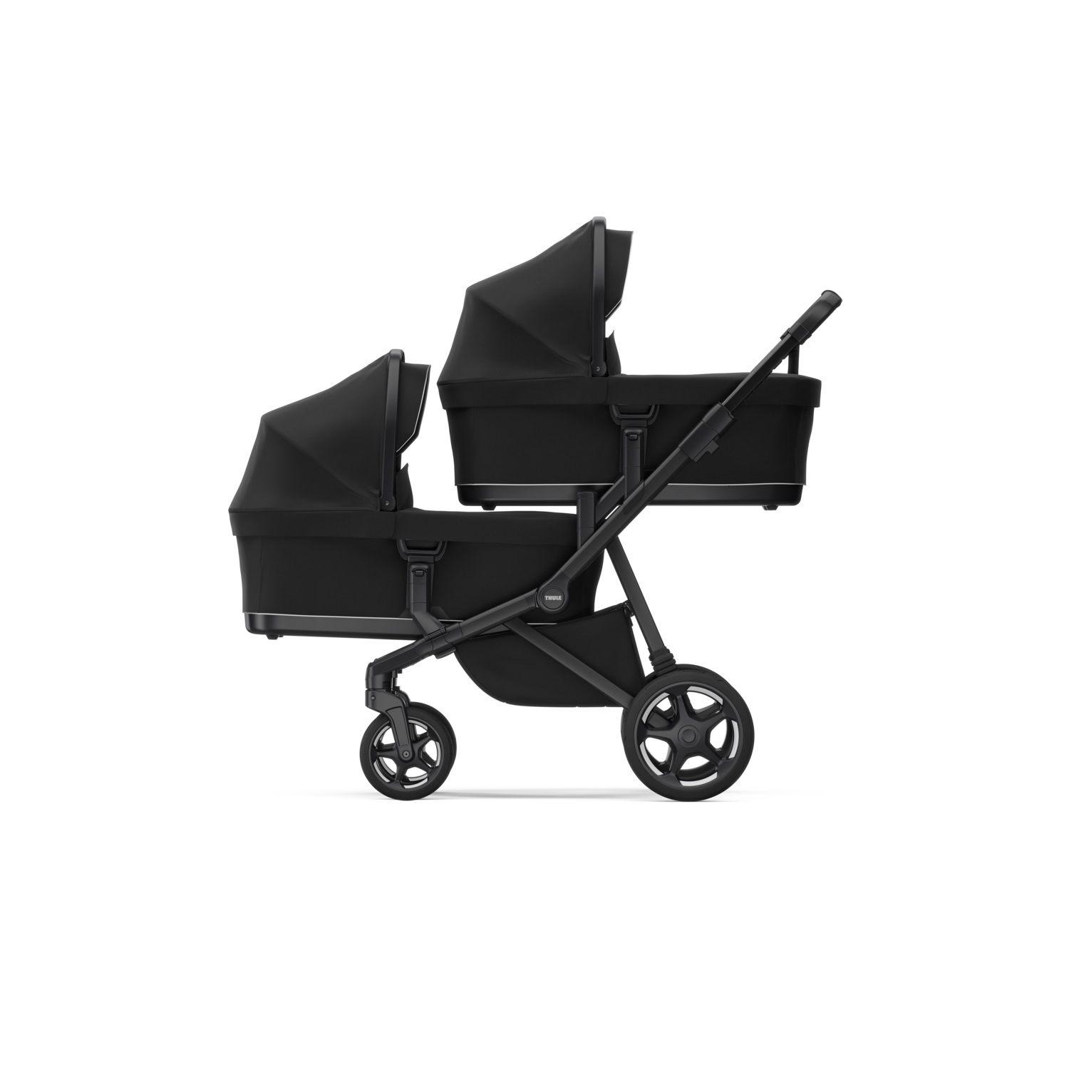 Thule Sleek 2 konvertibilna dječja kolica crno na crno