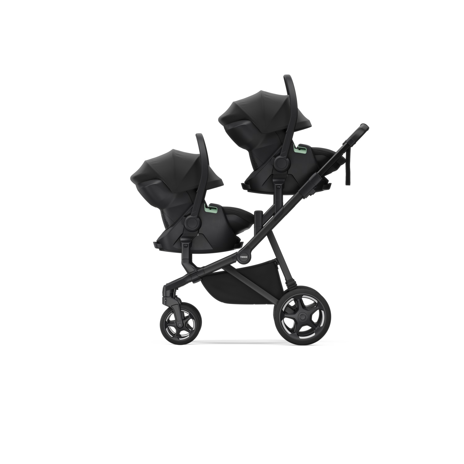 Thule Sleek 2 konvertibilna dječja kolica crno na crno