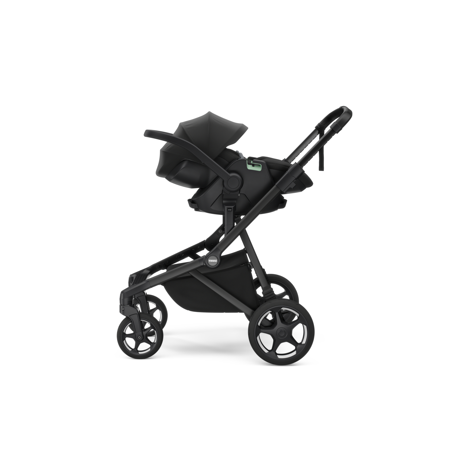 Thule Sleek 2 konvertibilna dječja kolica crno na crno