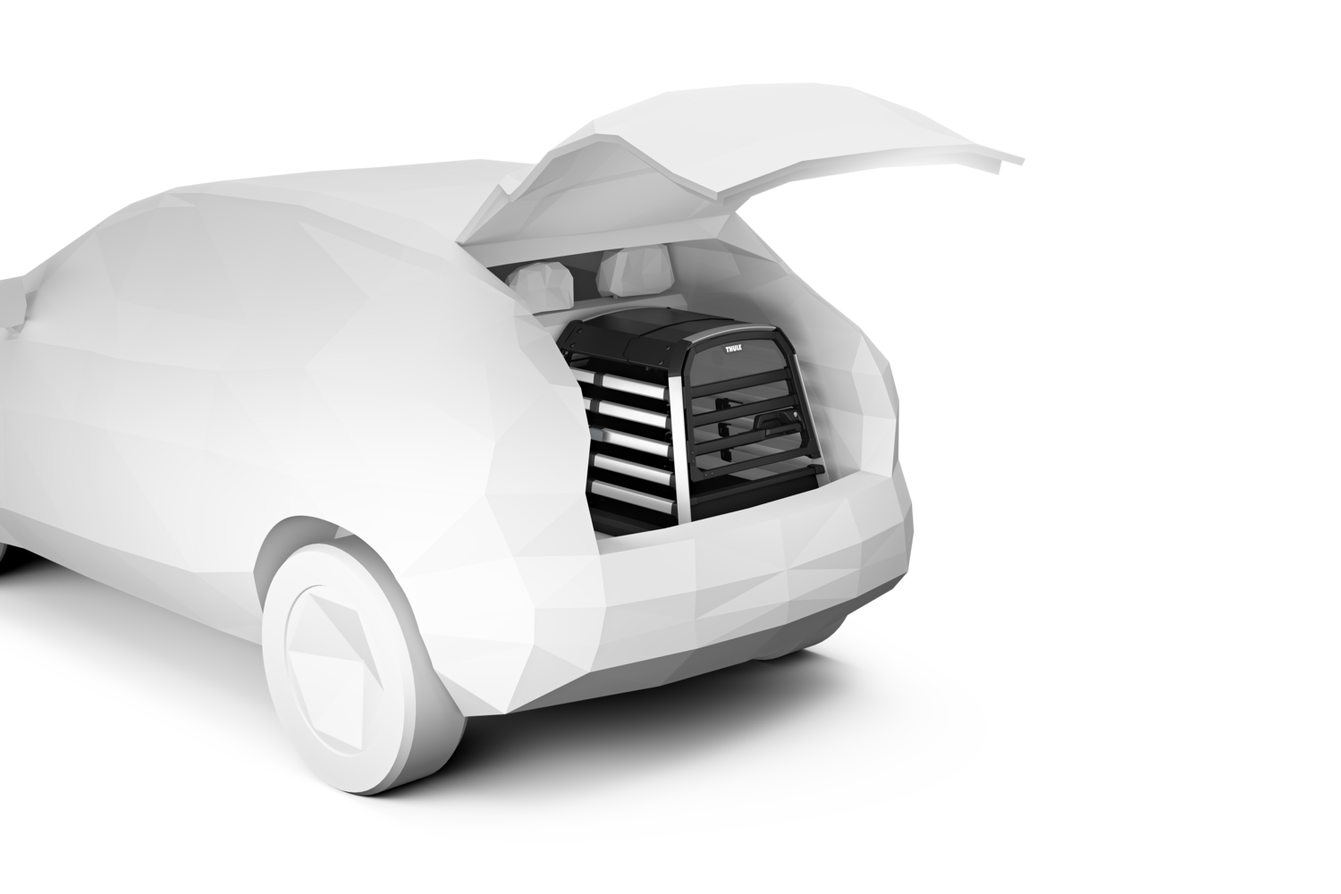 Thule Allax threshold compatible M transporter za pse za vozila s nižim podom prtljažnika