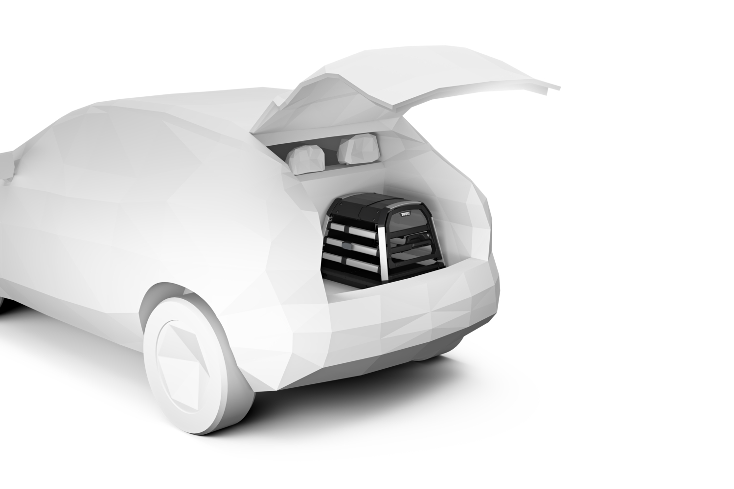 Thule Allax threshold compatible XS transporter za pse za vozila s nižim podom prtljažnika