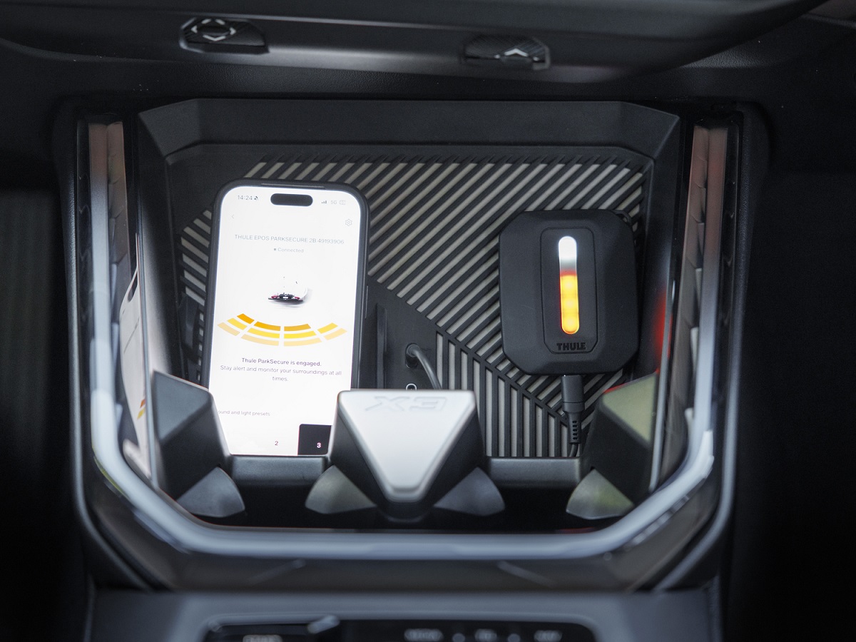 Thule Epos ParkSecure 3-bike platforma kuka za bicikle sklopiva s parking senzorima