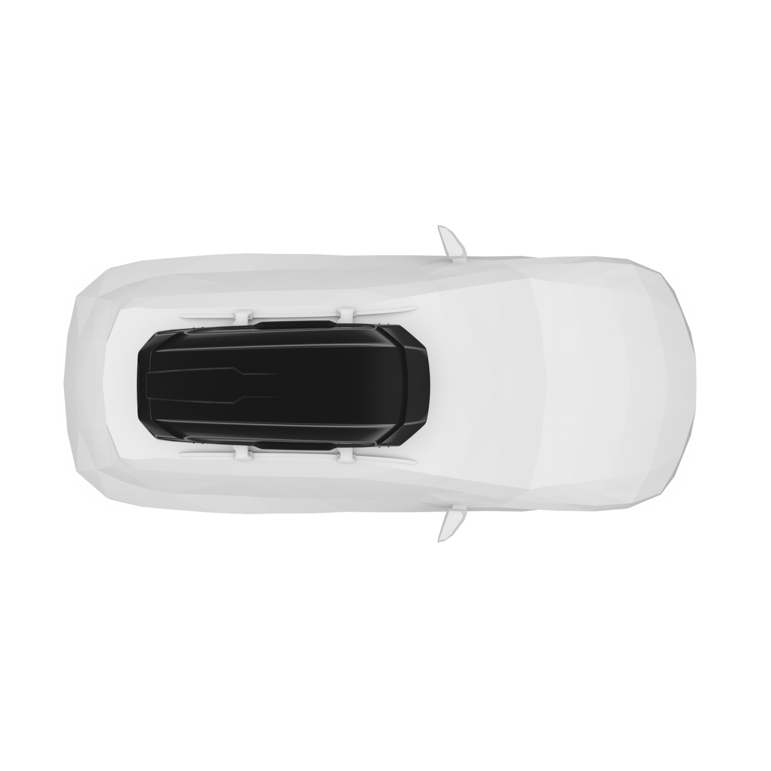 Thule 3 L Low crna sjajna krovna kutija
